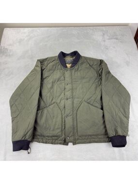 CC Filson Co Men's Size XL Quilted Primalot Pack Jacket in Dark Otter Green